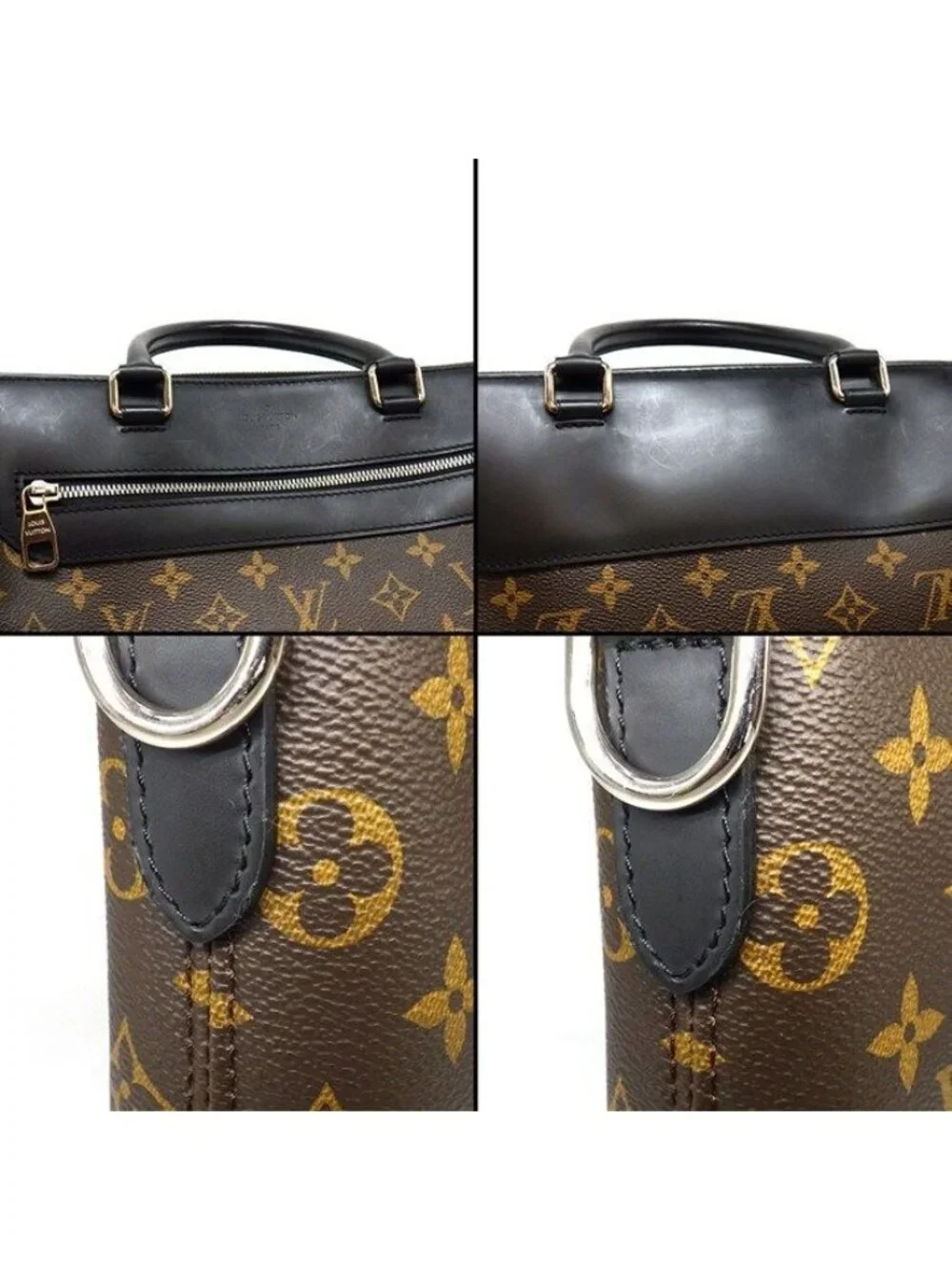 Louis Vuitton Business Bag Porte Documents Jules Monogram Macassar Leather